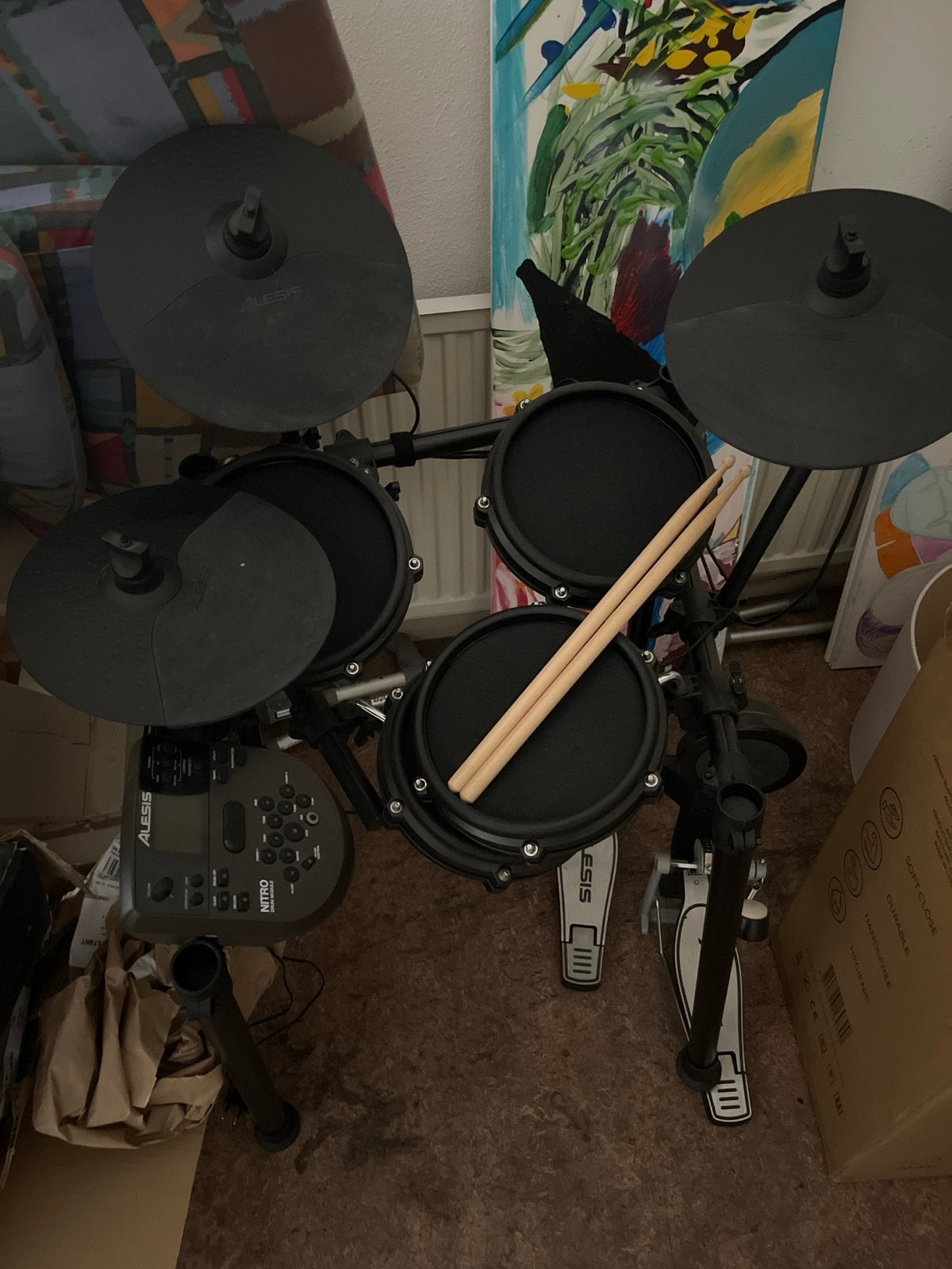 Alesis Nitro Mesh Kit - Elektronisch Drumstel, Muziek en Instrumenten, Drumstellen en Slagwerk, Ophalen, Gebruikt, Overige merken