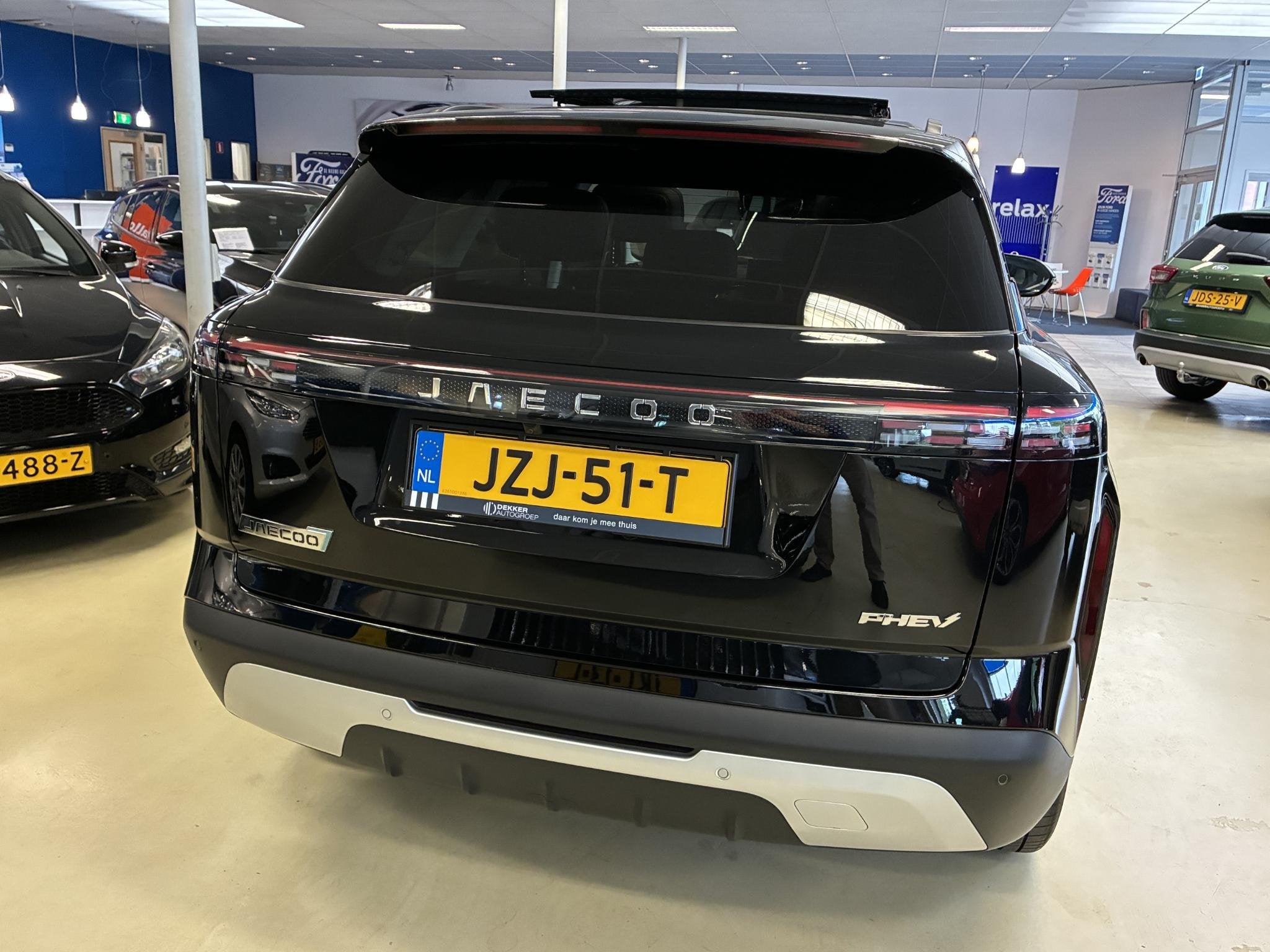 Jaecoo 7 1.5 TGDI SHS-P Exclusive, Auto's, Gebruikt, Euro 6, 347 pk, Zwart