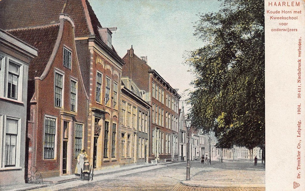 Haarlem, Koude Horn met Kweekschool voor onderwijzers, Ophalen of Verzenden, Voor 1920, Ongelopen, Noord-Holland