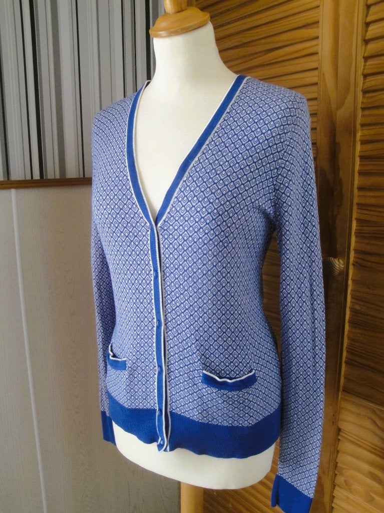 KING LOUIE Blauw/grijs vestje maat M, Maat 38/40 (M), Blauw, Ophalen of Verzenden, Zo goed als nieuw