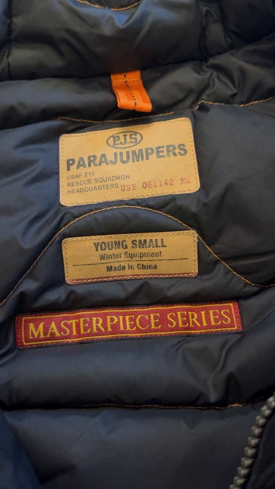 Parajumpers Masterpiece Series Winterjas Zwart (Young Small), Ophalen of Verzenden, Zo goed als nieuw, Maat 46 (S) of kleiner