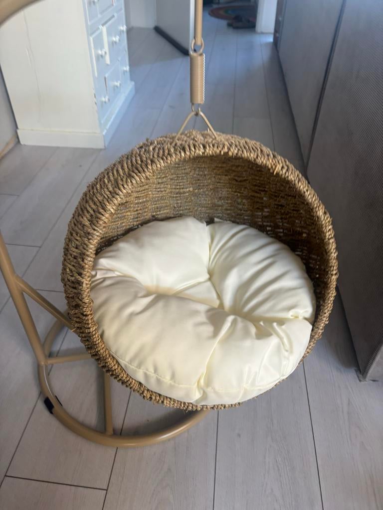 Rotan schommelstoel kat (evt hond), Dieren en Toebehoren, Ophalen of Verzenden, Nieuw, Riet