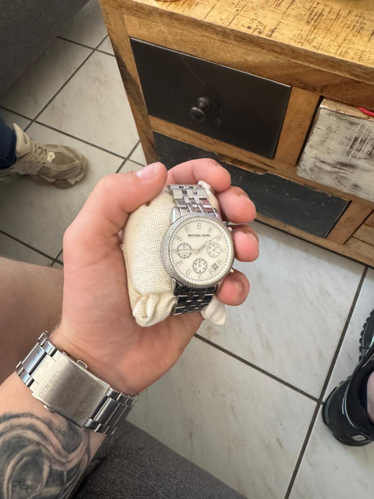 Micheal kors vrouwen horloge, Overige merken, Staal, Ophalen of Verzenden, Zo goed als nieuw