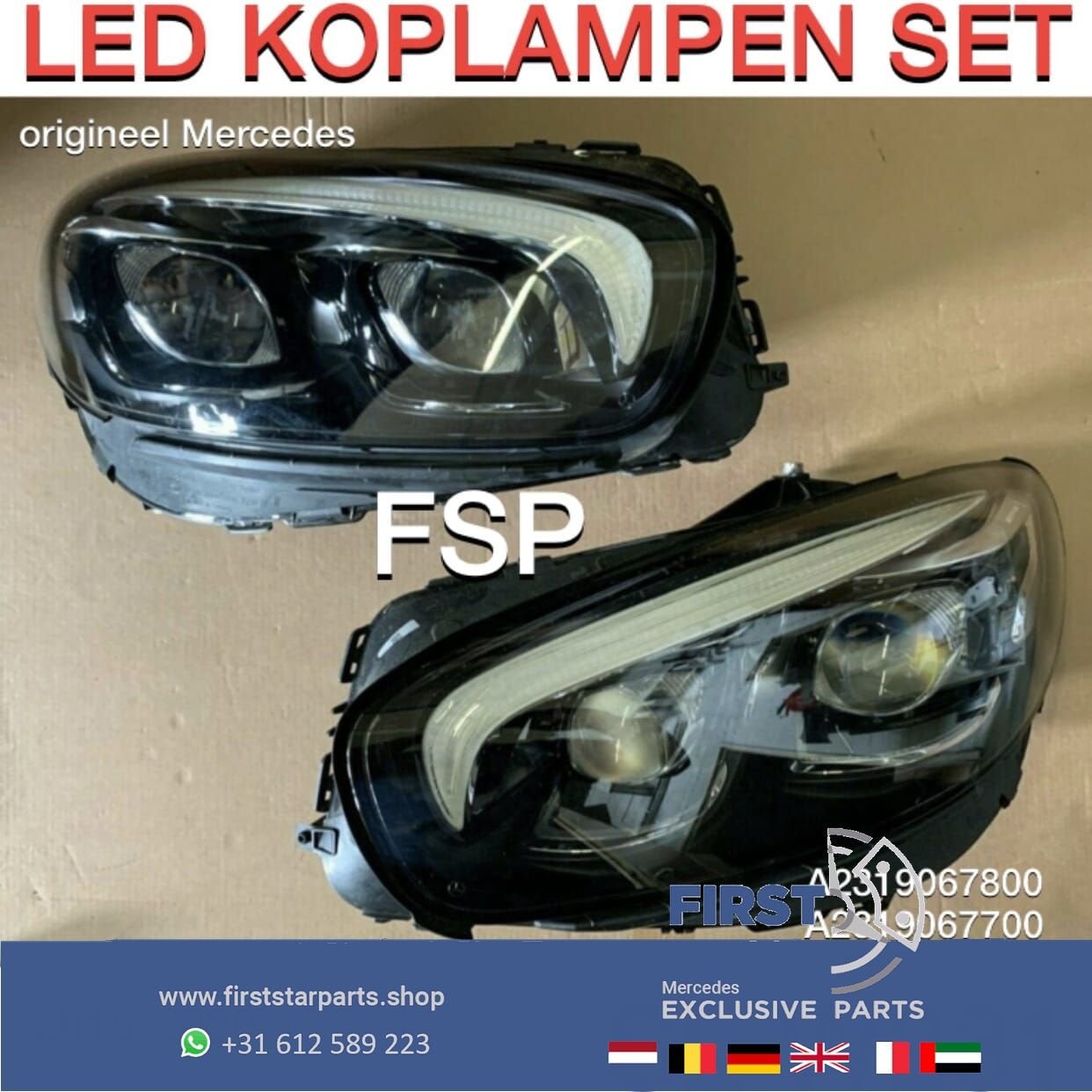 W231 R231 LED FACELIFT ILS KOPLAMPEN SET LINKS + RECHTS COMP, Gebruikt, -, Ophalen of Verzenden, -