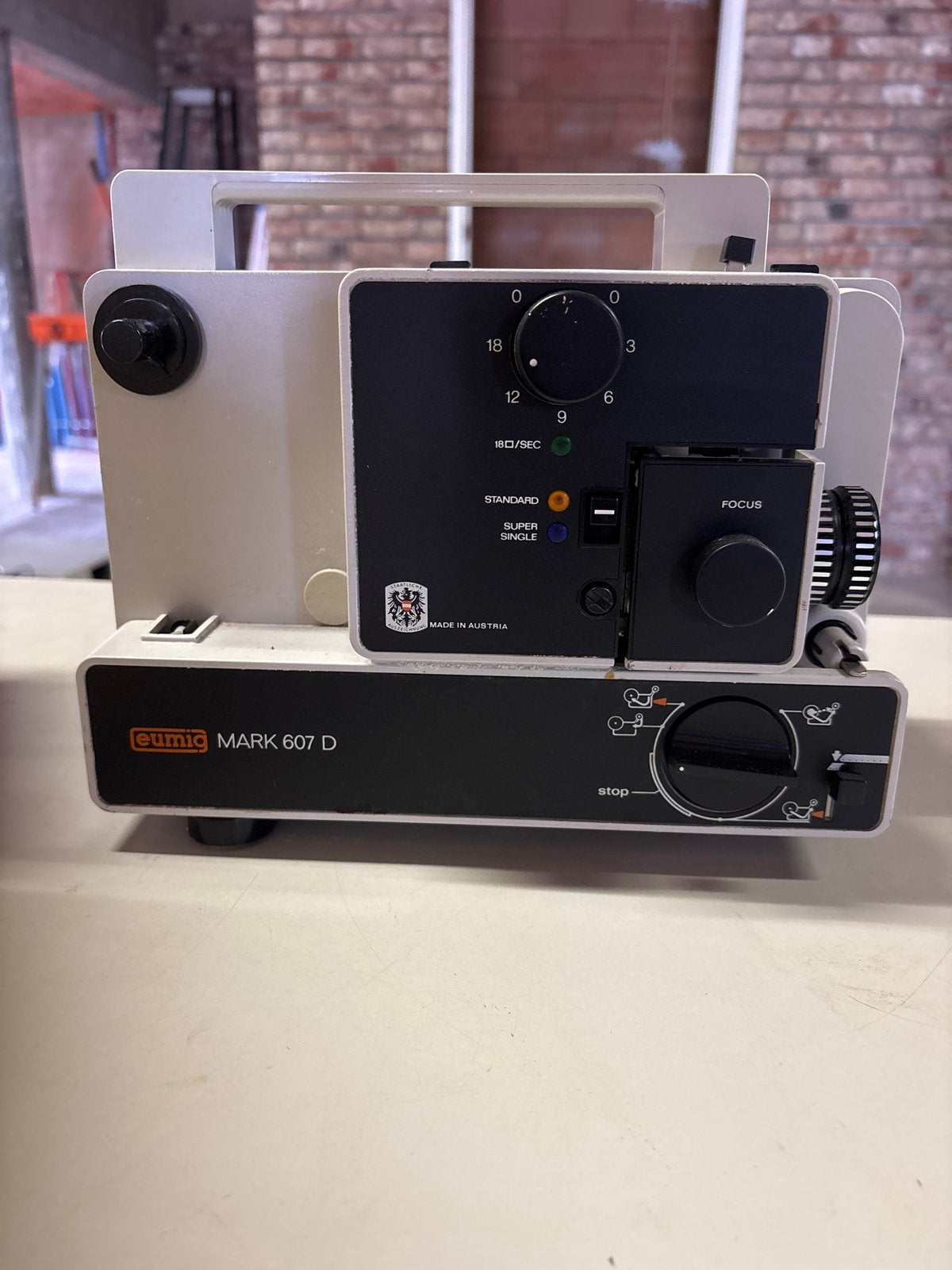 Eumig Mark 607 D Super 8 projector met Chinon Sound 8000, Ophalen, Gebruikt