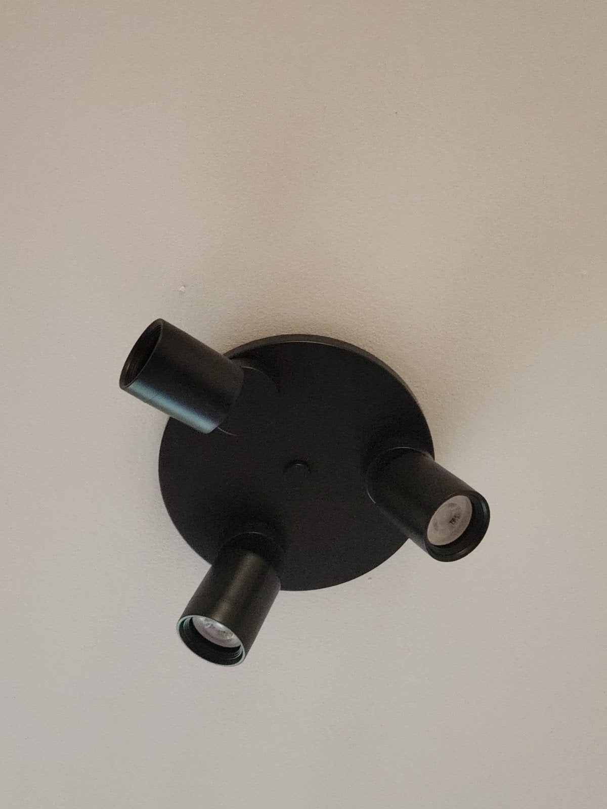 IKEA Nymane 3-spots plafondlamp, zwart, Gebruikt, Verstelbaar, Ophalen of Verzenden, IKEA