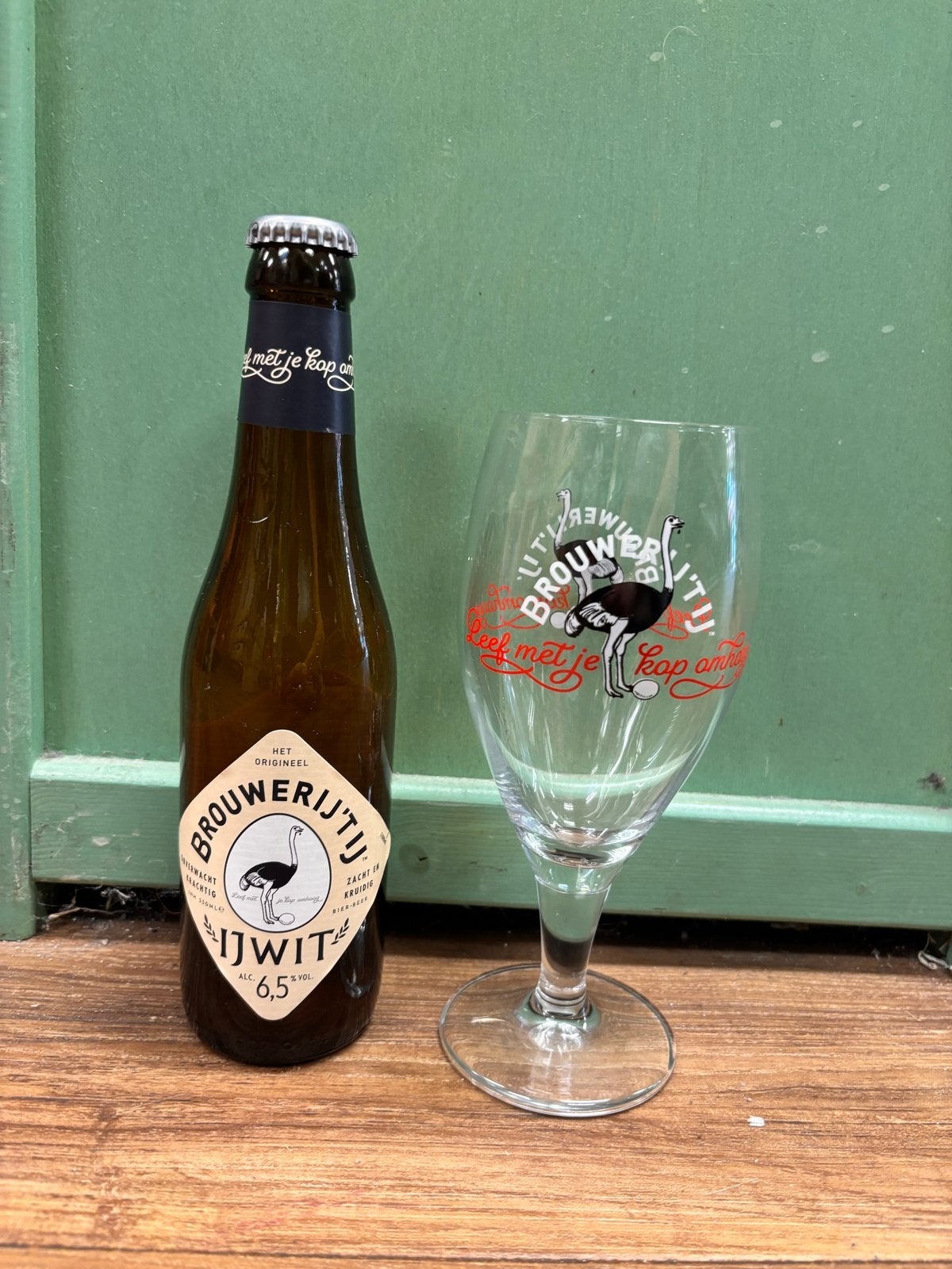 Brouwerij 't IJ Bierglas - Zonder Bierflesje, Ophalen of Verzenden