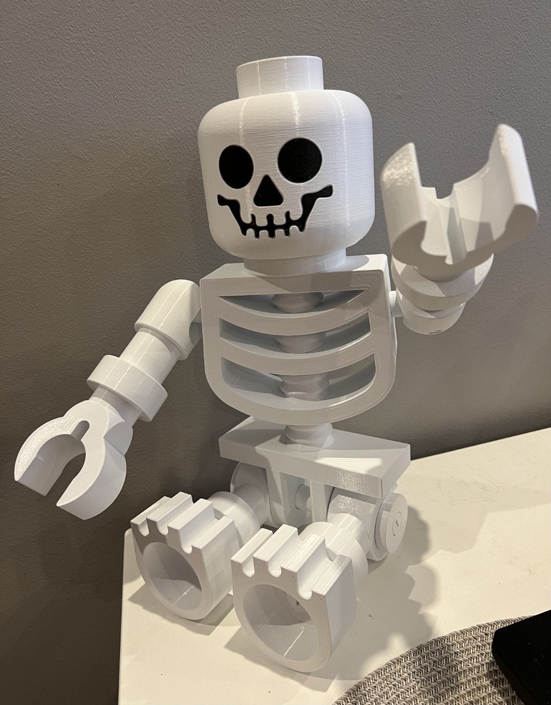 Grote Lego Skelet Figuur - Uniek Decoratiestuk, Ophalen, Zo goed als nieuw, Overige merken