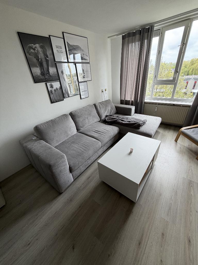 Hoekbank Seats and Sofas met bed module – 2 jaar oud – €300, Ophalen, 250 tot 300 cm, Gebruikt, 100 tot 125 cm