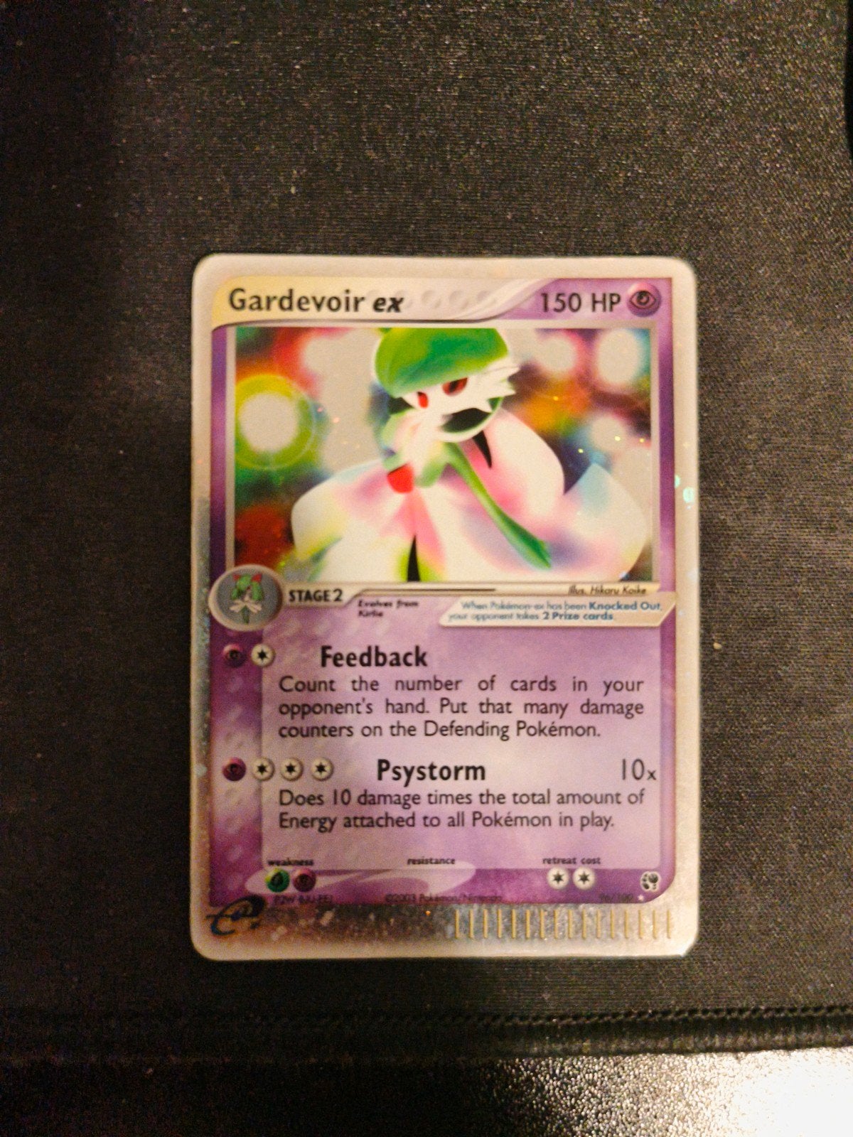 Gardevoir ex 96/100 - EX Ruby & Sapphire Pokémon Kaart, Ophalen of Verzenden, Gebruikt, Losse kaart, Foil