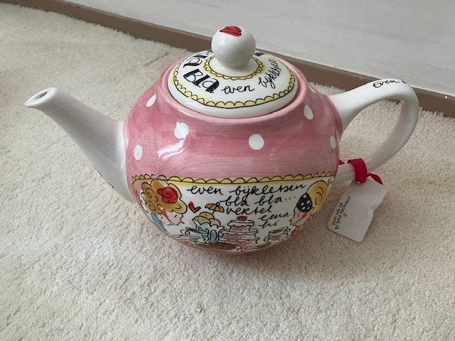 blond porselein: theepot en roomkan, Huis en Inrichting, Keuken | Servies, Blond Amsterdam, Overige typen, Ophalen of Verzenden