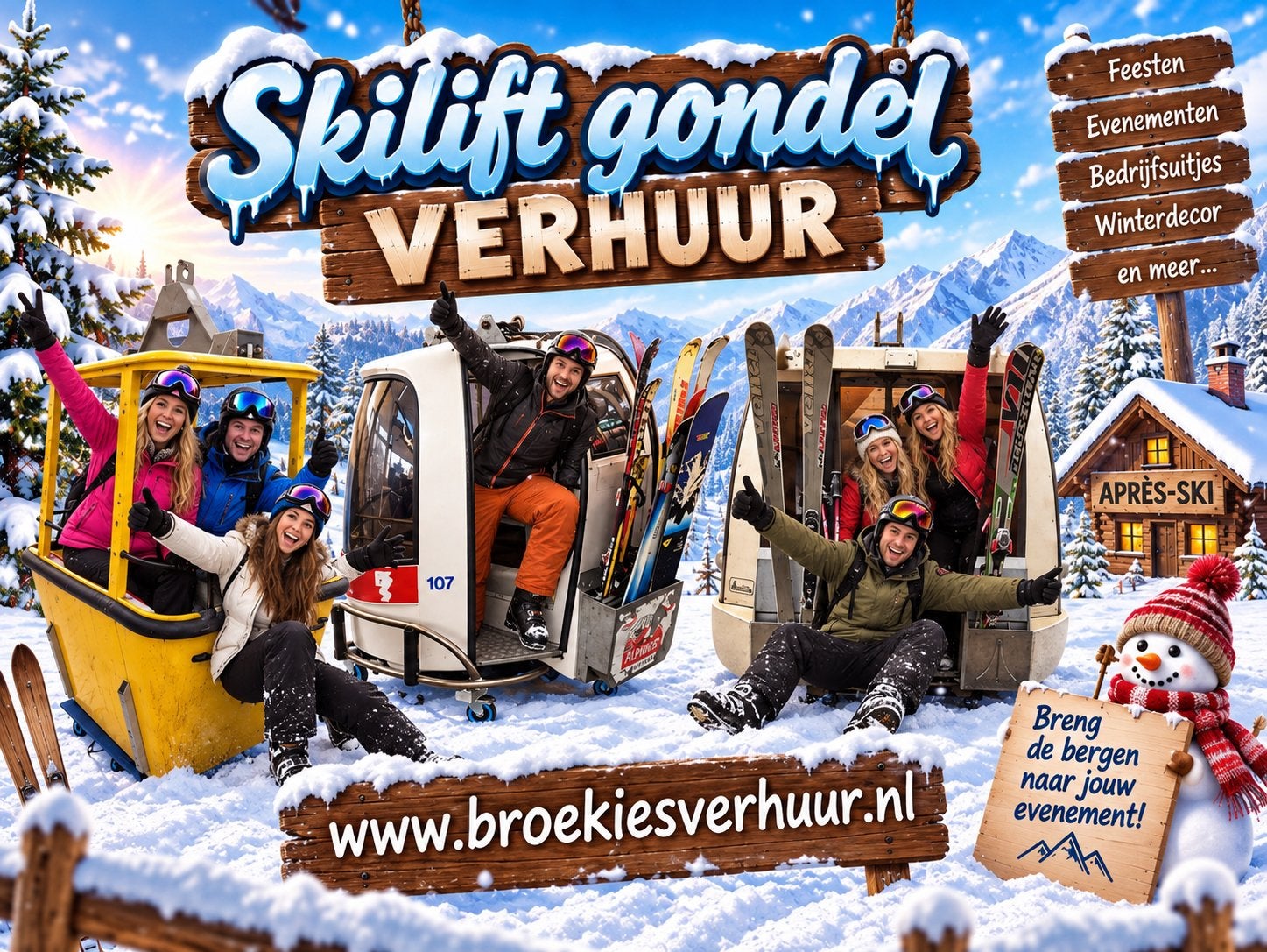 Ski gondel huren?, Verzenden, Kerst of Sinterklaas