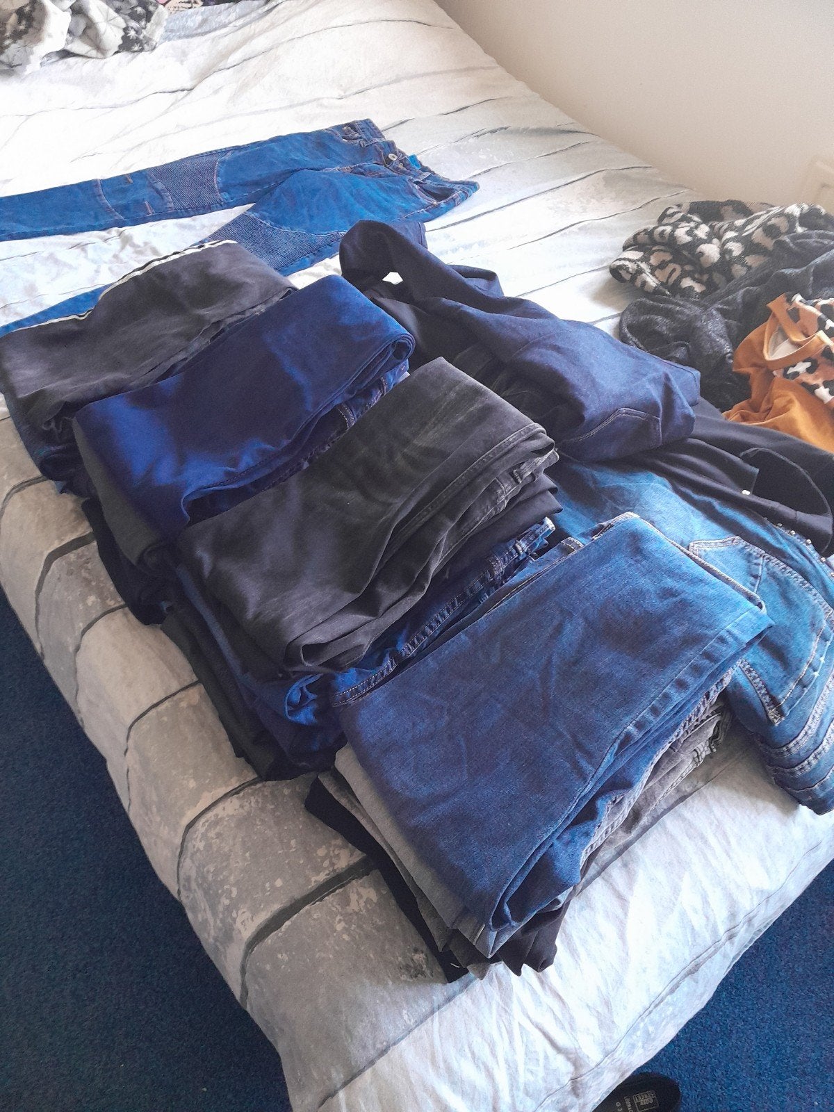 40 spijkerbroeken, Ophalen, Gedragen, Blauw, W28 - W29 (confectie 36)