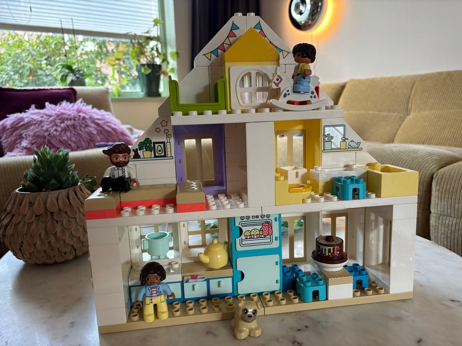 LEGO DUPLO Poppenhuis - Compleet met figuren en accessoires, Kinderen en Baby's, Ophalen of Verzenden, Zo goed als nieuw, Overige merken