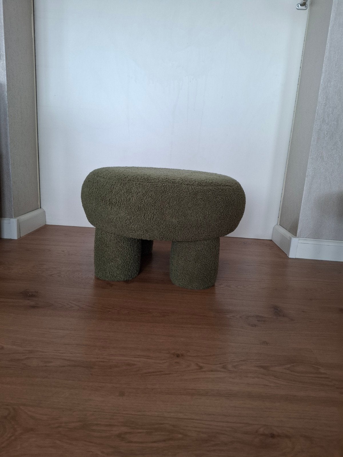 mooie groene poef 52cm doorsnee 31 hoog, Huis en Inrichting, Ophalen of Verzenden, Rond