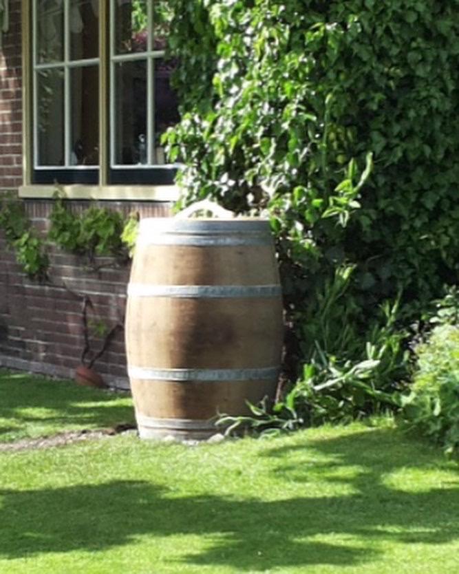 Regenton eiken wijnvat whiskyvat wateropvang natuurlijk, Gerard Krale, Nieuw, Ophalen of Verzenden, Info@gkrale.nl