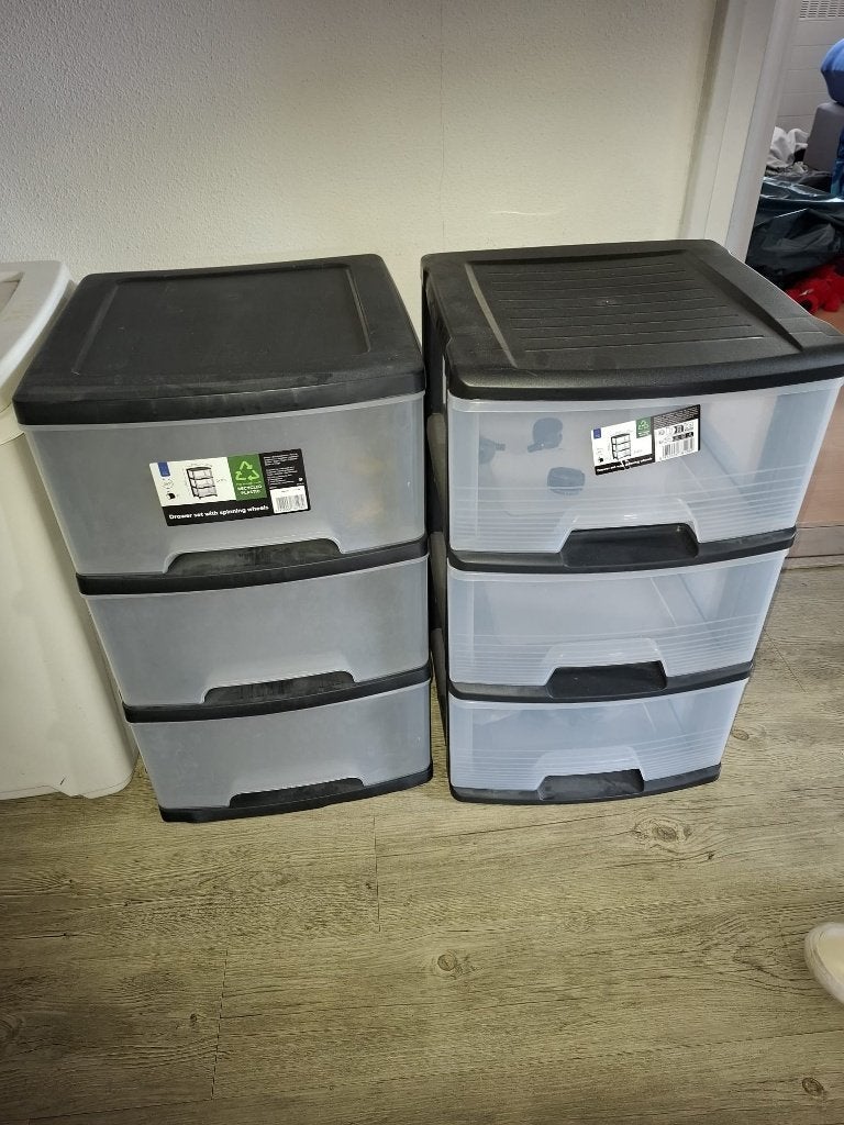 Ladekastje plastic, Huis en Inrichting, Kasten | Ladekasten, Ophalen, Zo goed als nieuw, 3 of 4 laden, Minder dan 100 cm