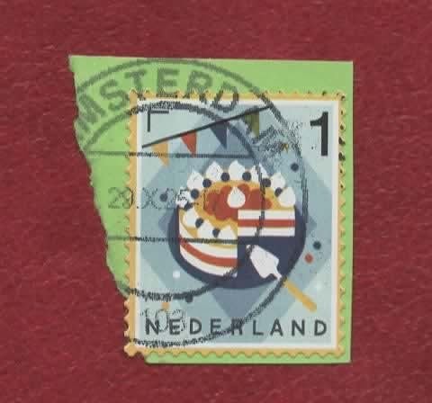 4129 - Echt Hollands'23 - Taart - On-afgeweekt (pst A'dam) I, Ophalen of Verzenden, Na 1940, Gestempeld