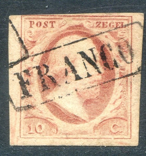 Nvph 2 (3), Postzegels en Munten, Postzegels | Nederland, Ophalen of Verzenden, Gestempeld
