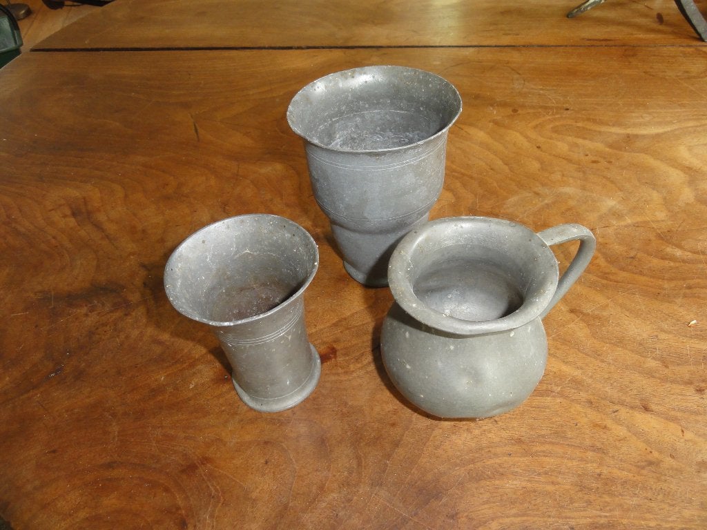 Tinnen vaasjes, Ophalen of Verzenden