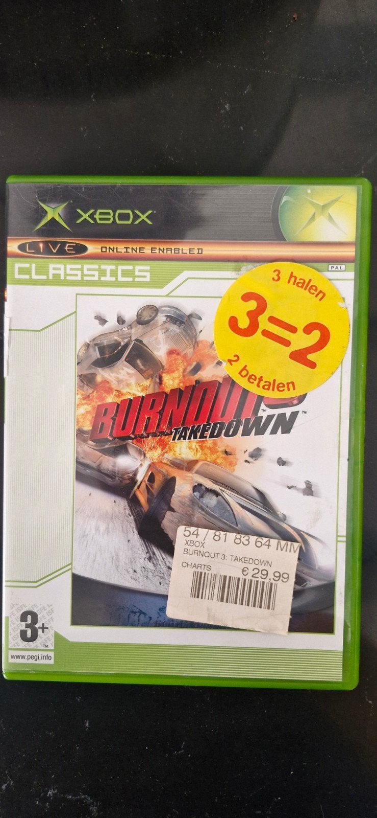 Burnout 3 Takedown - Xbox Classics, Ophalen of Verzenden, Gebruikt, Racen en Vliegen