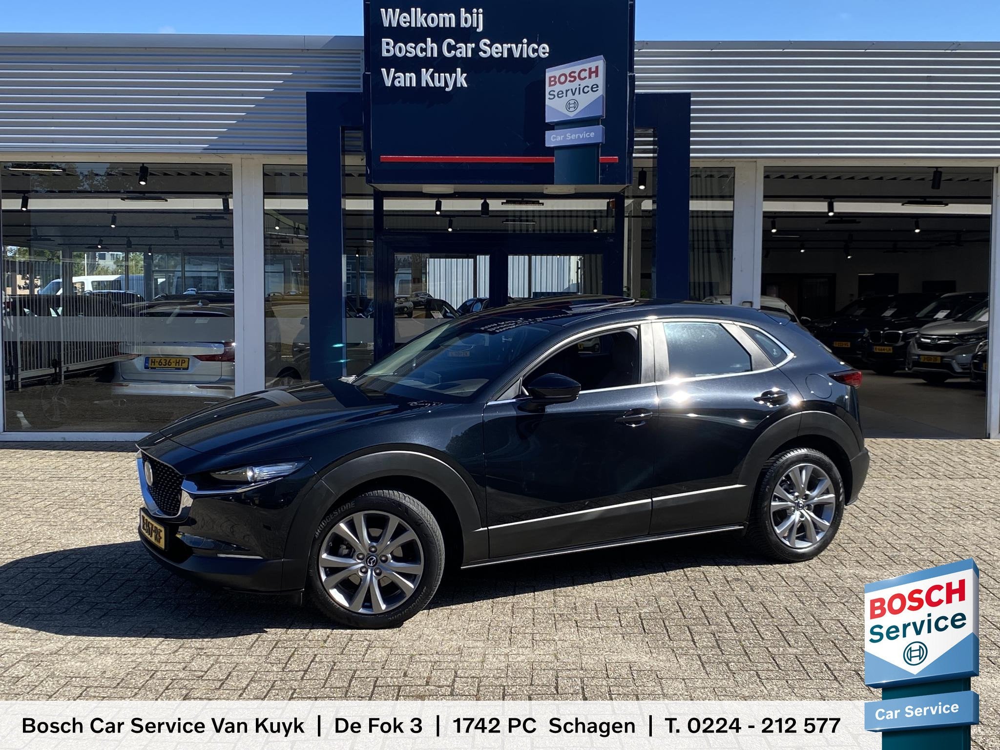 Mazda CX-30 2.0 e-SkyActiv-X M Hybrid Exclusive-line / NL-Au, Auto's, 1998 cc, Gebruikt, Euro 6, Zwart