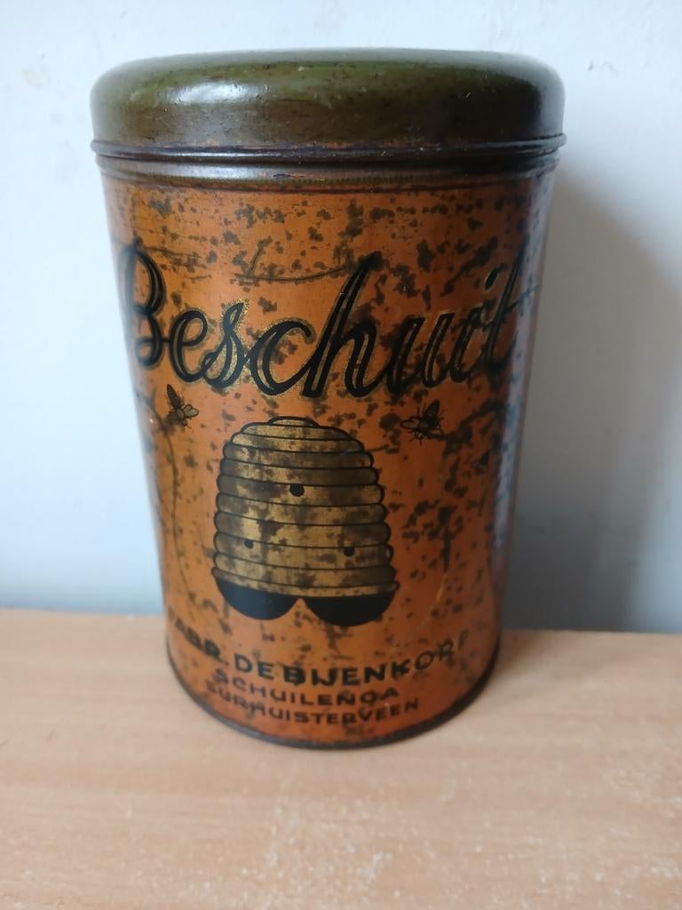 Nostalgie oude beschuitbus, Ophalen, Gebruikt, Overige
