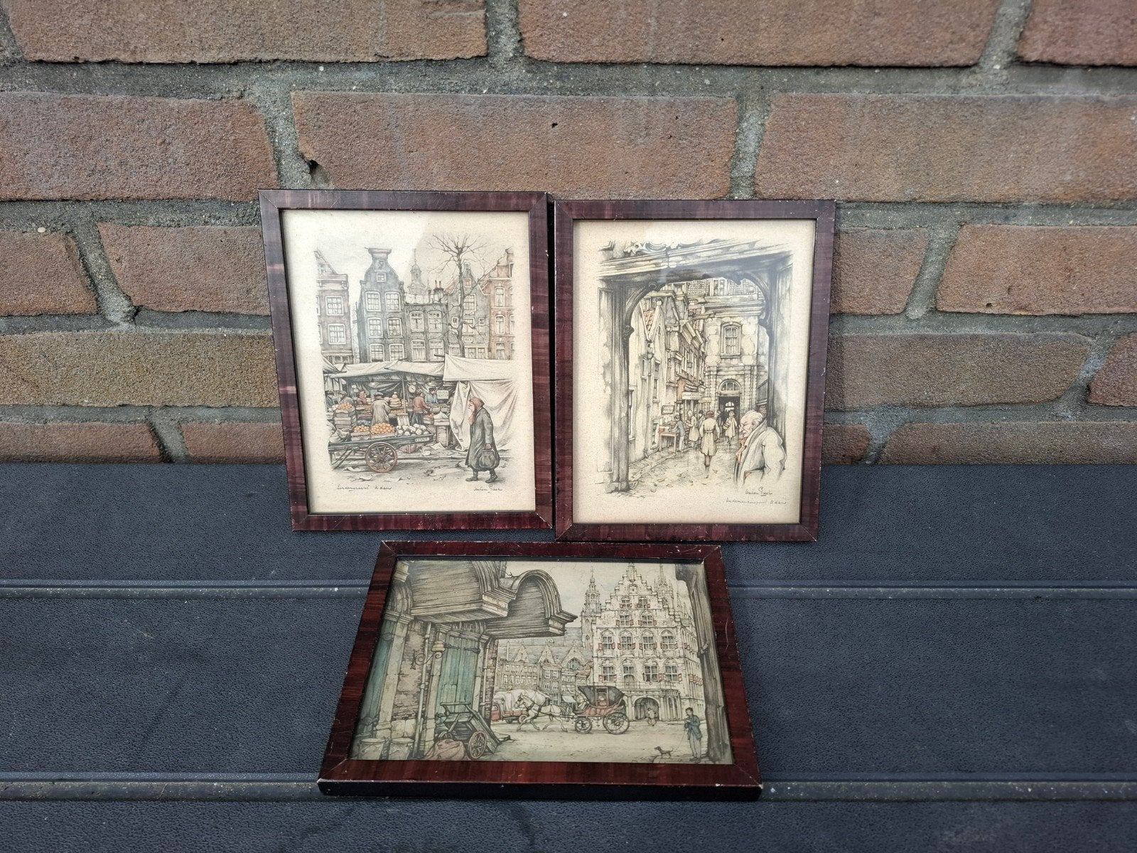Anton pieck gouda en amsterdam, Antiek en Kunst, Ophalen of Verzenden
