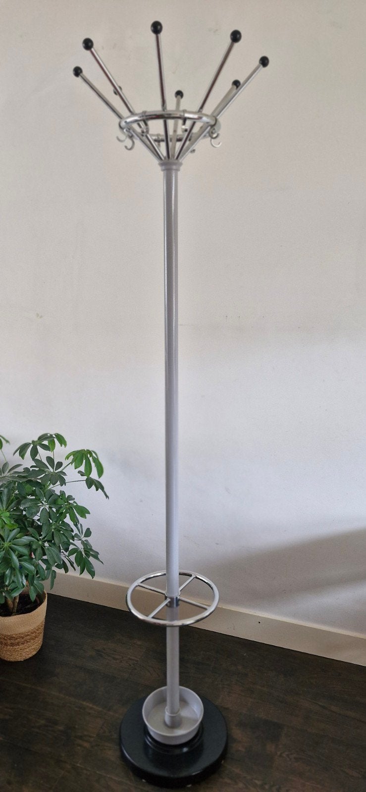 Gispen 1016  Staande kapstok met parapluhouder, Huis en Inrichting, Ophalen, Zo goed als nieuw, Metaal, Staande kapstok