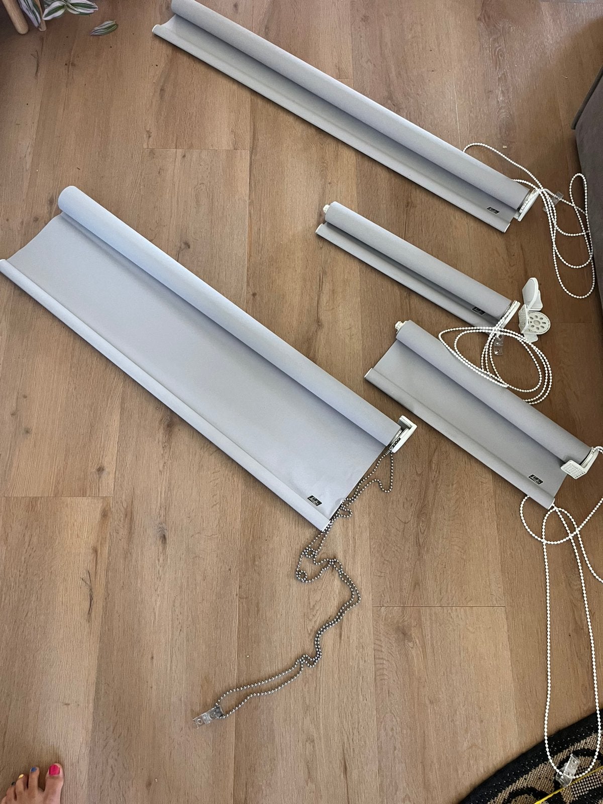 Luxaflex rolgordijnen, Gebruikt, Ophalen of Verzenden, Rolgordijn, Grijs