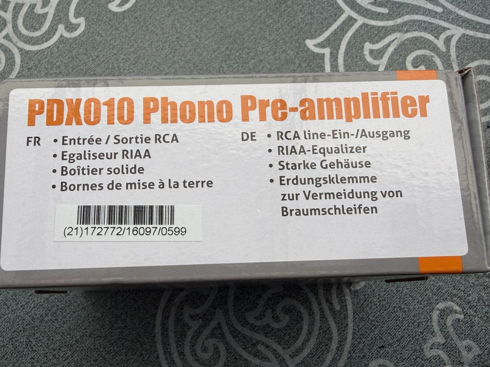 PDX010 Phono Voorversterker - Nieuw in doos, Overige merken, Ophalen of Verzenden, Zo goed als nieuw, Minder dan 60 watt