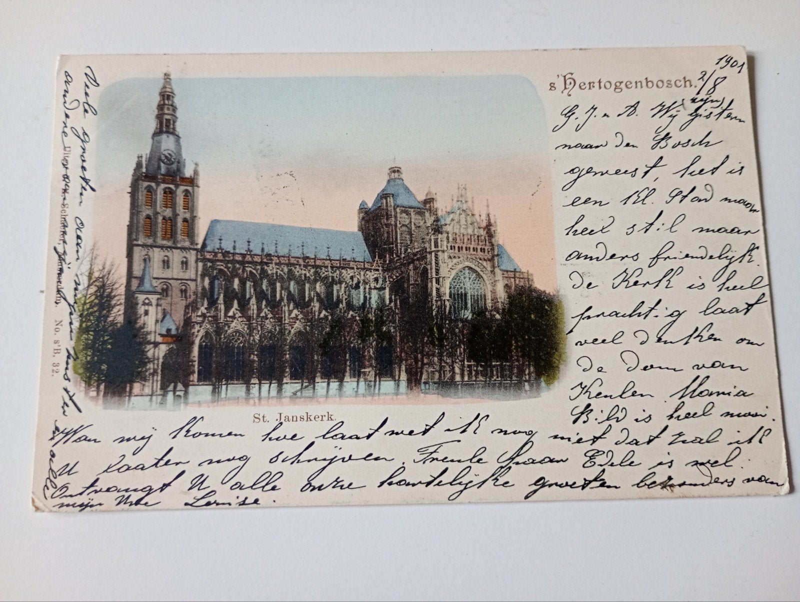 's-Hertogenbosch St. Janskerk 1901, Ophalen of Verzenden, Voor 1920, Gelopen, Noord-Brabant