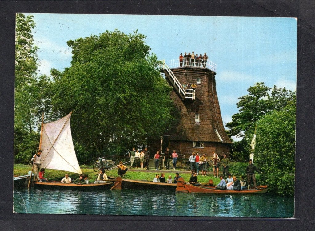 Korenmolen Molen Bakker Romp te Giethoorn., Verzenden, 1980 tot heden, Gelopen, Overijssel