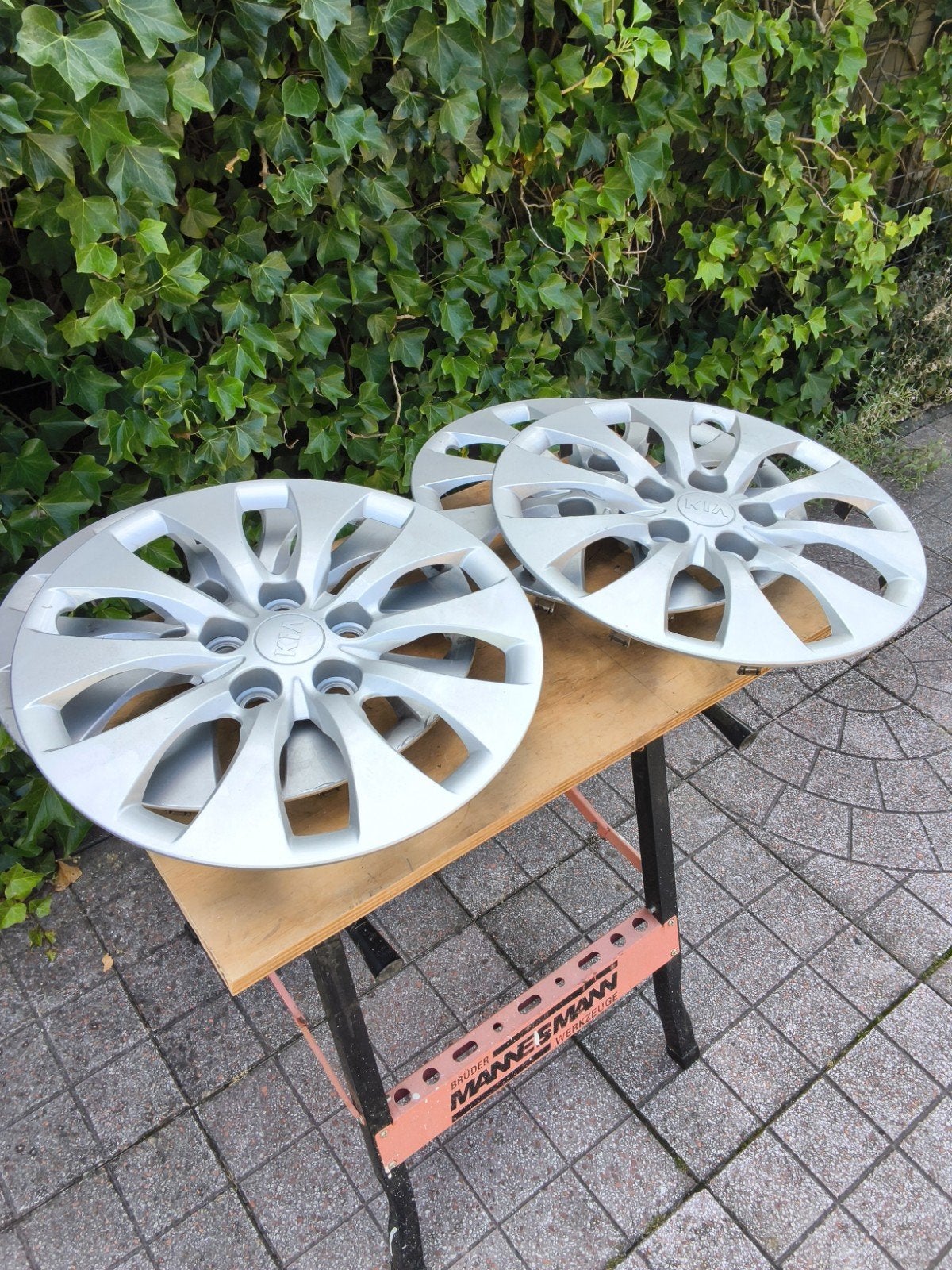 4 wieldoppen Kia 16 inch, Ophalen of Verzenden, Gebruikt