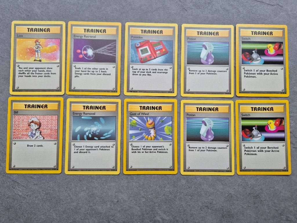 Classic Base Set Trainer Pokémon cards (1999) - EN, Hobby en Vrije tijd, Ophalen of Verzenden, Zo goed als nieuw, Meerdere kaarten