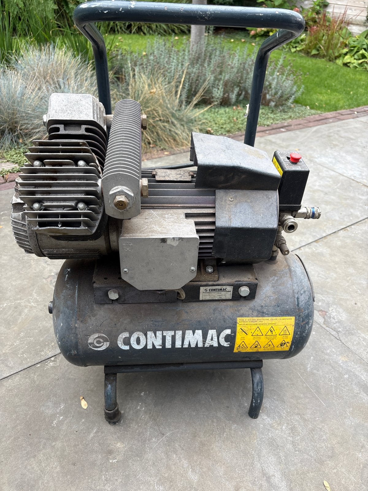 Contimac Compressor - Gebruikt, Doe-het-zelf en Verbouw, Compressors, Ophalen, Gebruikt, 6 tot 10 bar, 25 tot 100 liter