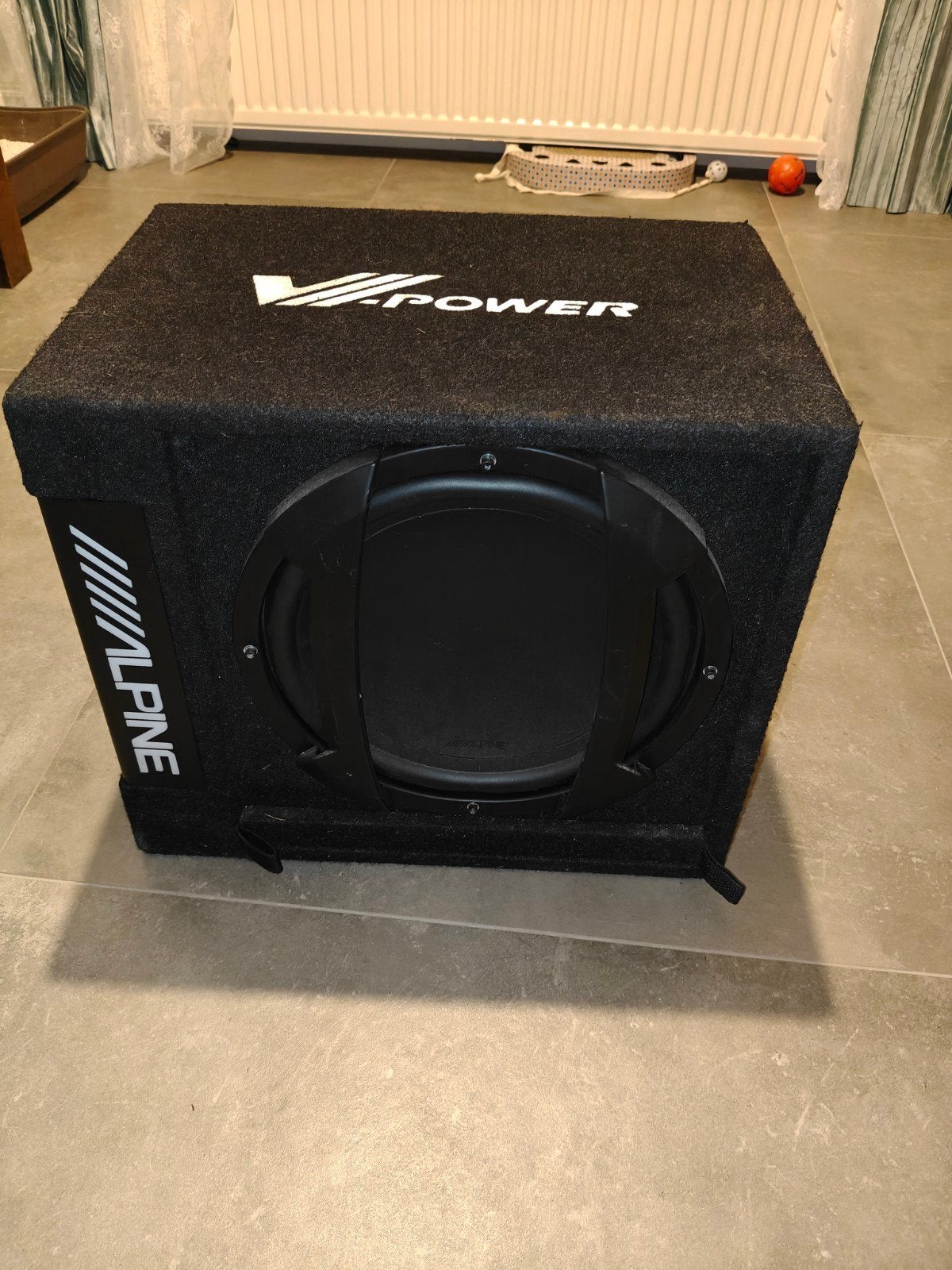 Alpine Subwoofer & Versterker combi, Ophalen, Gebruikt