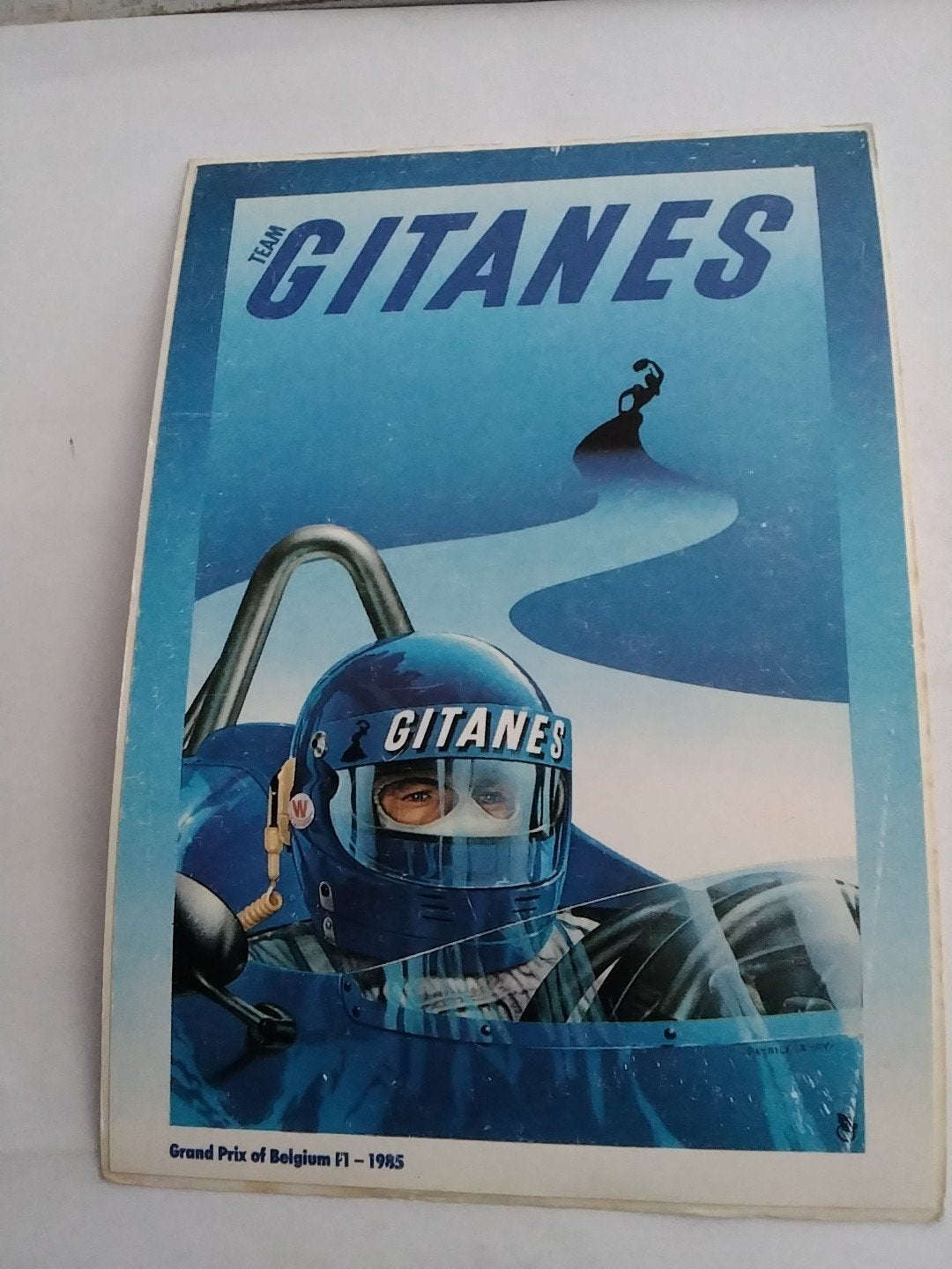 Grand Prix van België F1 - 1985 Team Gitanes Postkaart, Verzamelen, Ophalen of Verzenden, 1980 tot heden, Gelopen, Sport en Spel