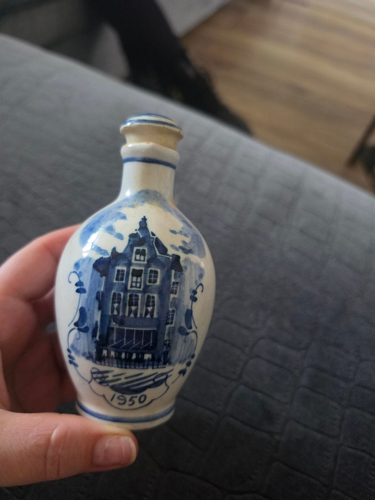 mooi KLM/Bols Zenith kruikje uit 1950., Antiek en Kunst, Ophalen of Verzenden