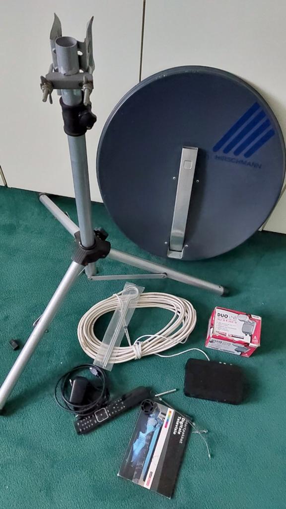 Schotelantenne set met DUO LNB en M7 ontvanger, Ophalen, Gebruikt, (Schotel)antenne, Overige merken