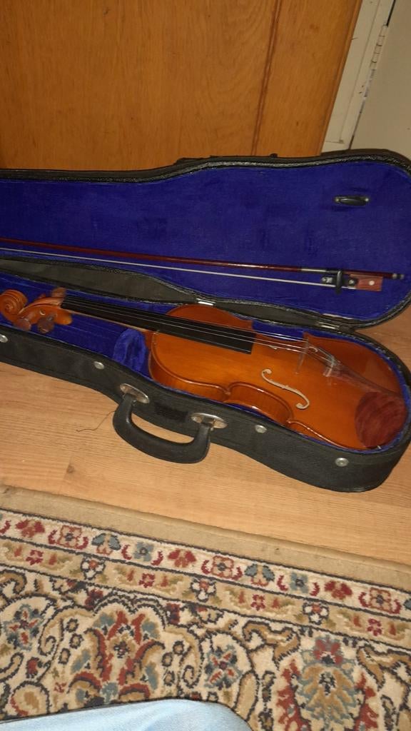 2 violen, Ophalen, Zo goed als nieuw, 4/4-viool, Met koffer