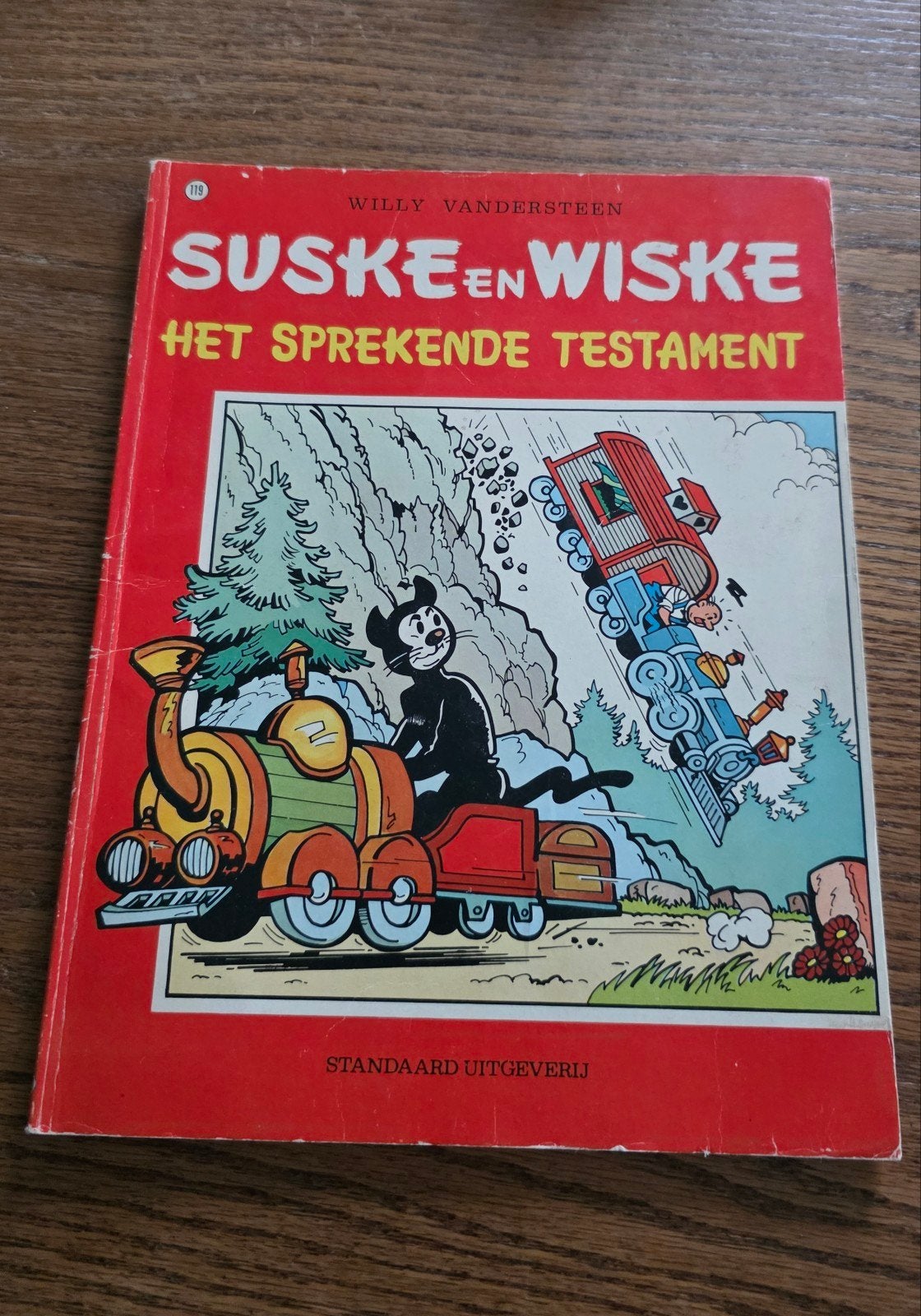 Suske en Wiske: Het Sprekende Testament (nr. 119), Gelezen, Willy Vandersteen, Eén stripboek, Ophalen of Verzenden