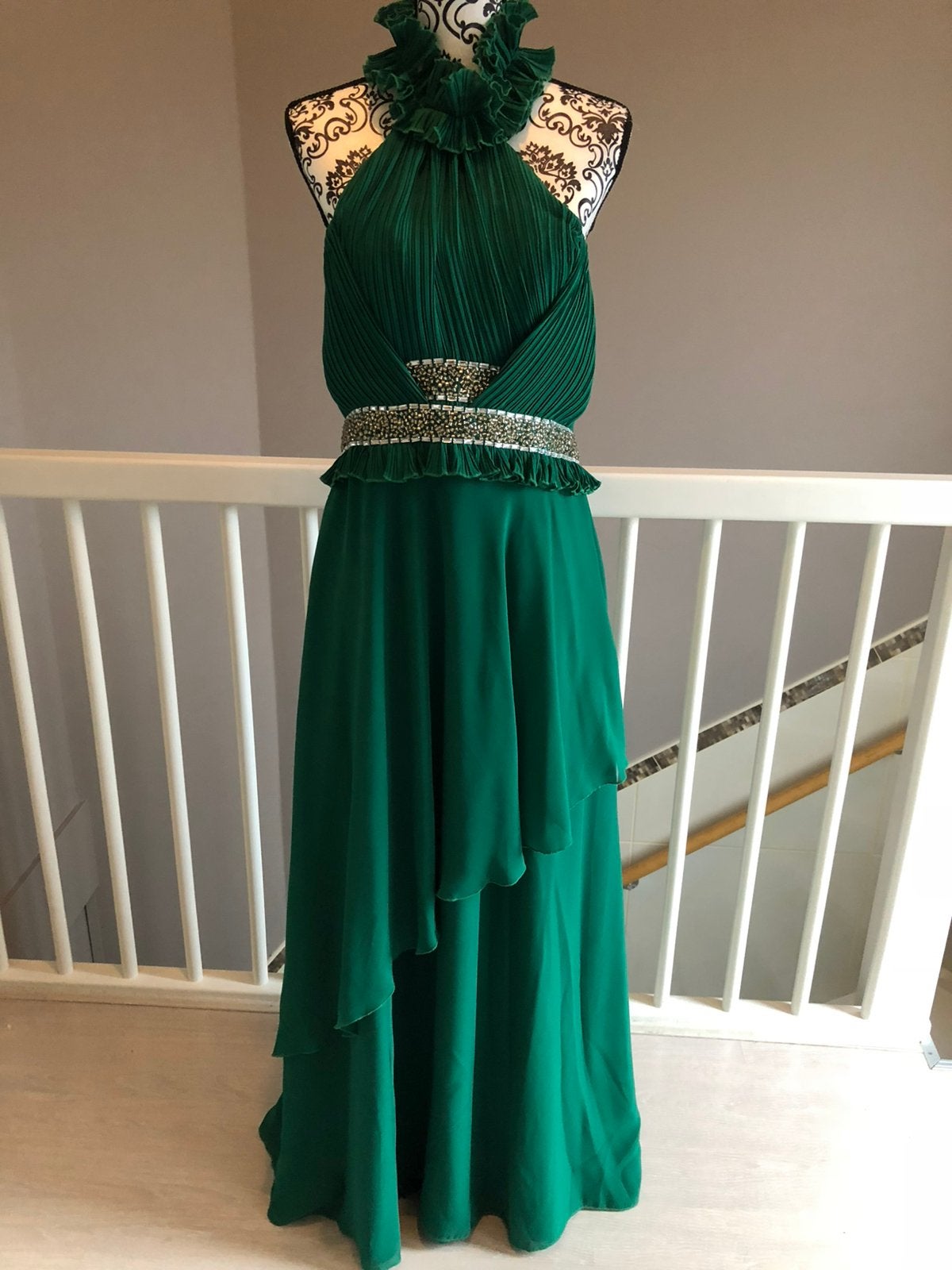 Mooi tijdloos avondjurk maat 40/42 Groen, Kleding | Dames, Galajurk, Maat 42/44 (L), Ophalen of Verzenden, Zo goed als nieuw