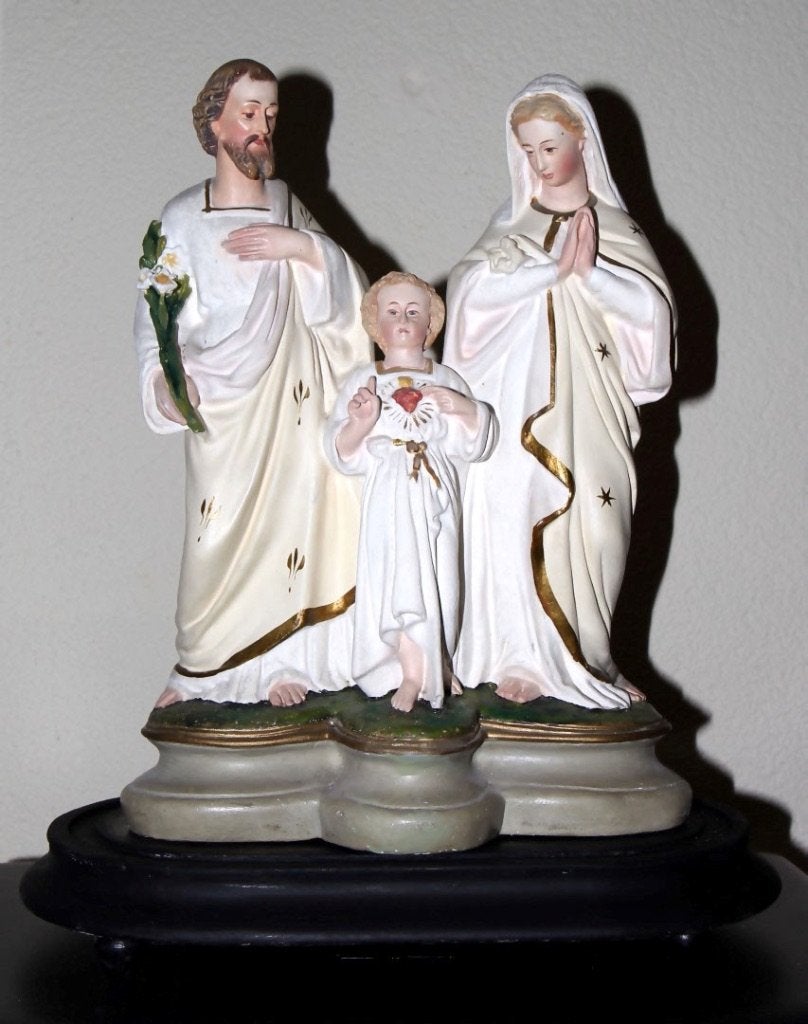 Mooie antiek Heilige Familie 40 cm, Ophalen of Verzenden