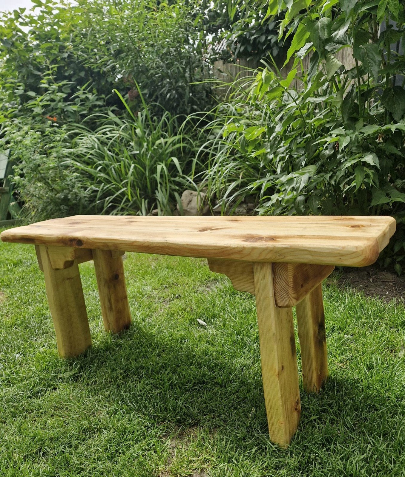 Bankje van zeldzaam oud grenenhout, Ophalen, Hout