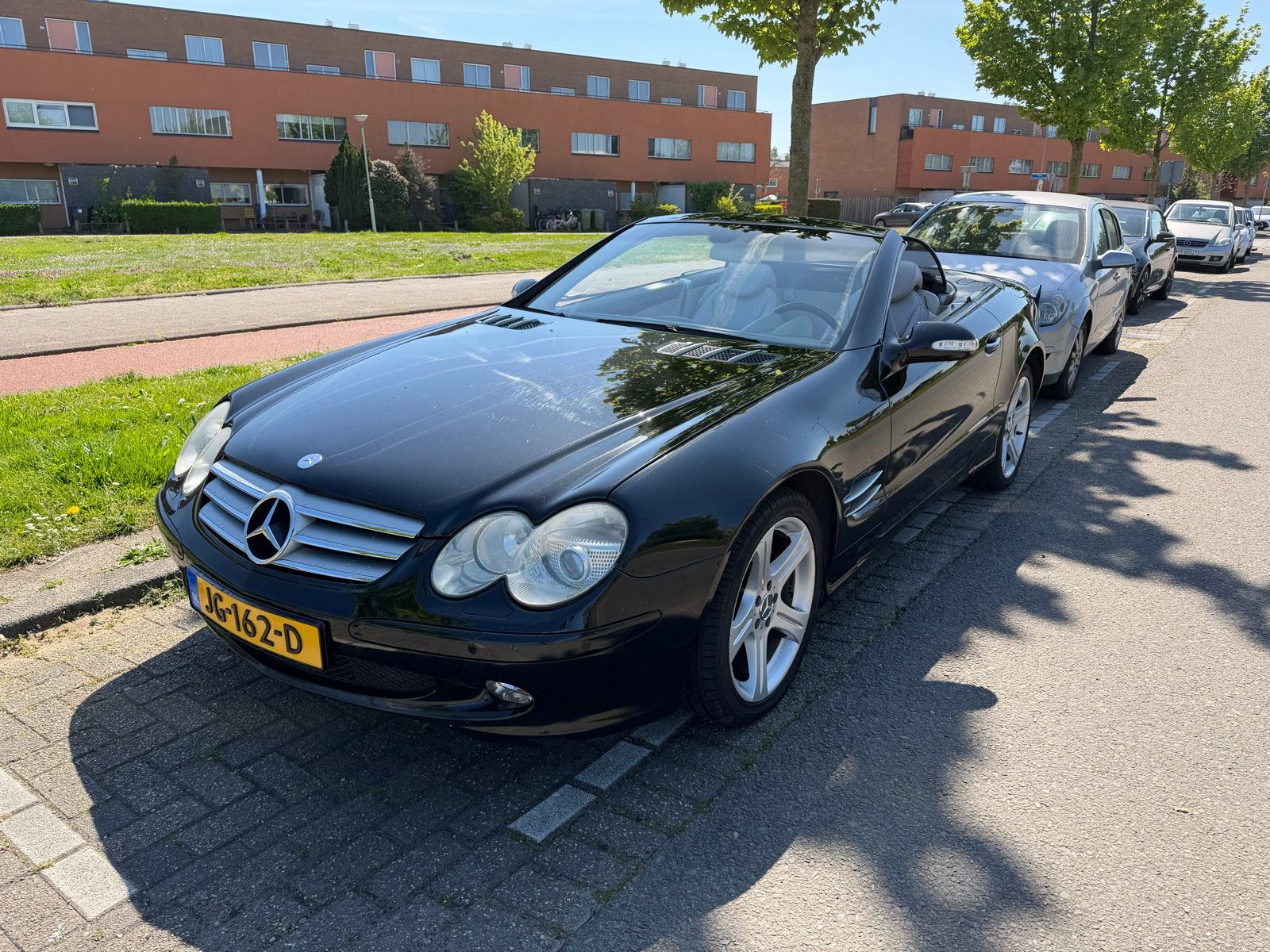 Mercedes-Benz SL 3.7 Sl350 Roadster AUT 2003 Zwart, Auto's, Mercedes-Benz, Particulier, SL, Airbags, Airconditioning, Alarm, Automatische klimaatregeling