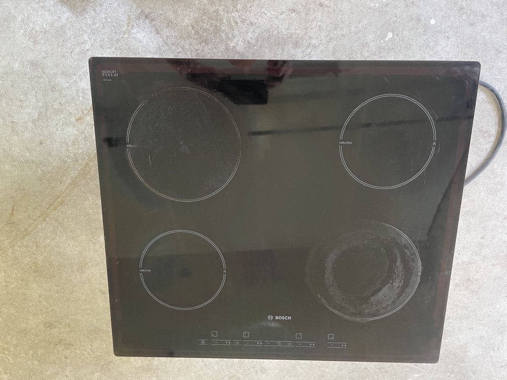 inductie kookplaat 230 Volt, Witgoed en Apparatuur, Ophalen, Gebruikt, 4 kookzones, Inbouw