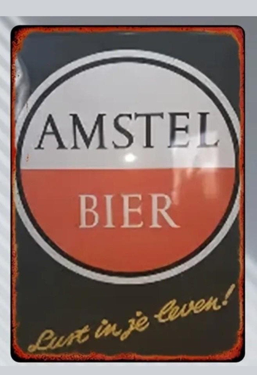 wandbord van Amstel Bier, Ophalen of Verzenden, Reclamebord, Plaat of Schild, Amstel
