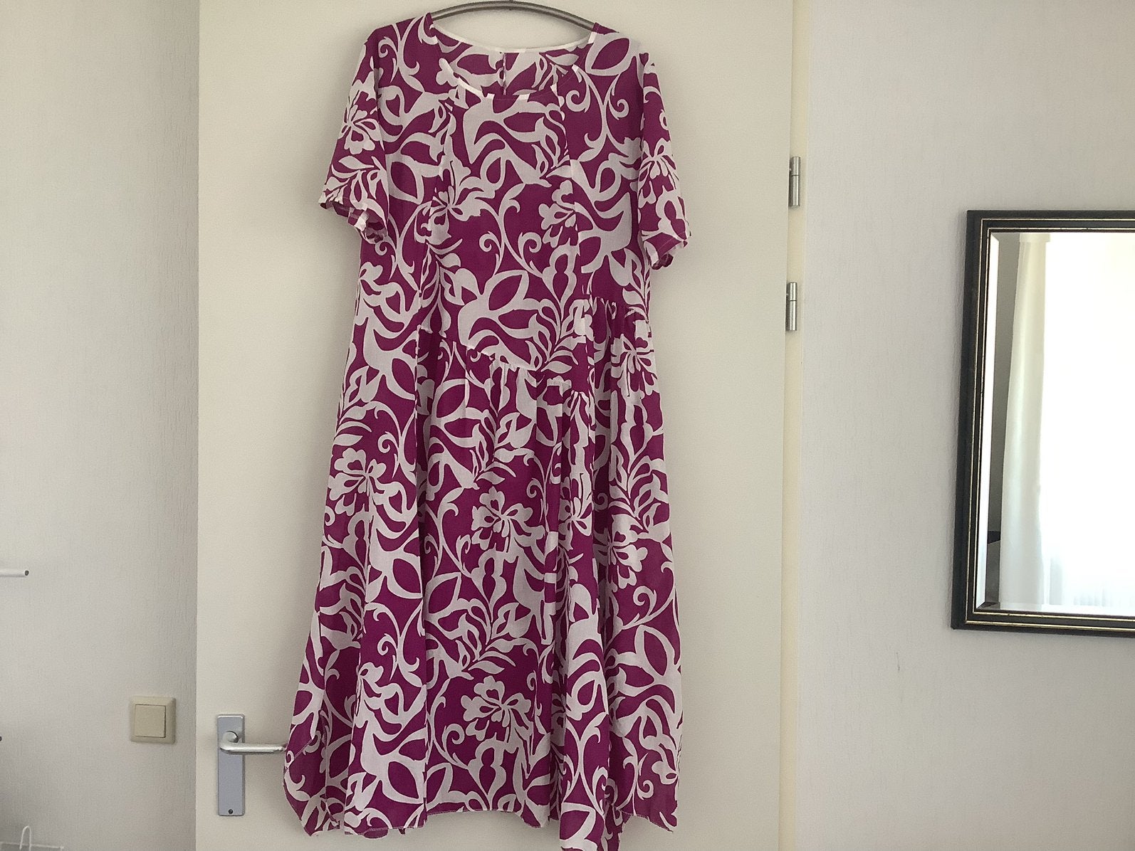 🍀Luchtig 100% katoenen jurkje maat 48/ 50 past ook bij 52🍀, Kleding | Dames, Grote Maten, Verzenden, Zo goed als nieuw, Jurk