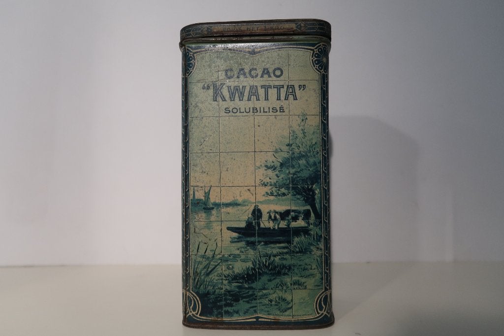 Vintage cacao blik van Kwatta's, Verzamelen, Ophalen of Verzenden, Gebruikt, Overige, Overige merken